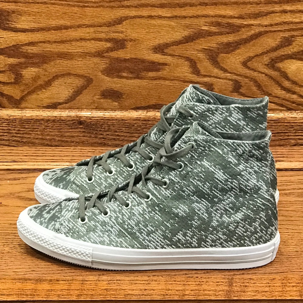Converse CTAS Gemma Hi Charcoal Dolphin Egret Knit Shoes Size Women 11